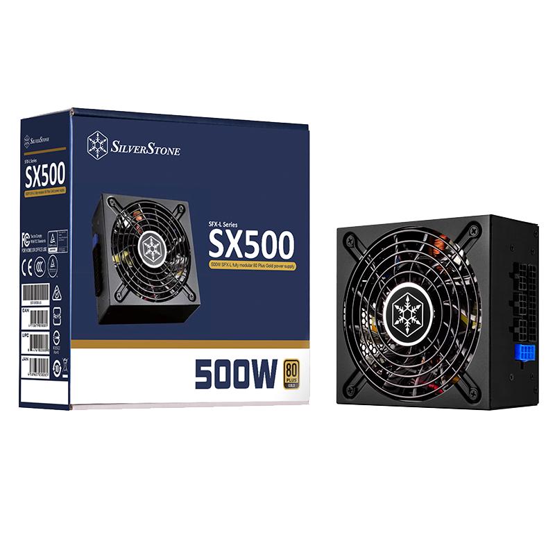 银欣 银昕（SilverStone）额定500W SX500-LG SFX-L电源(80PLUS金牌/主动式PFC/柔软扁平模组线）