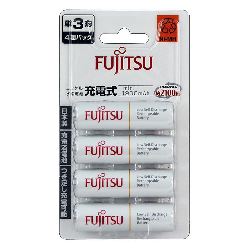 FUJITSU 富士通 HR-3UTC 5号镍氢充电电池 1.2V 1900mAh 4粒装