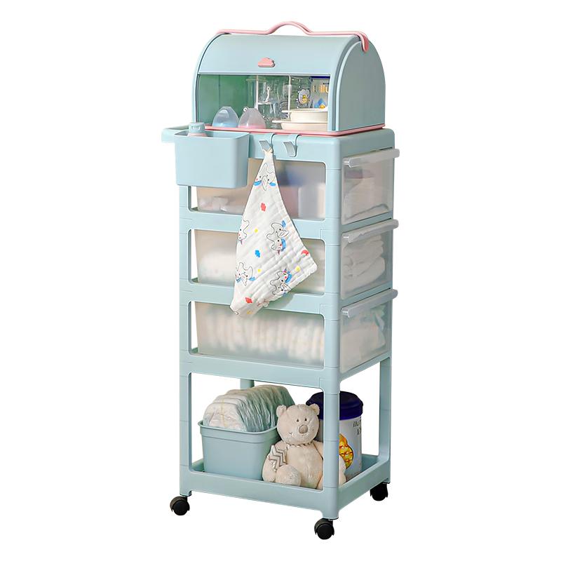 Yeya 也雅 婴儿置物架小推车宝宝用品收纳架月子零食架卧室玩具架食品级材质