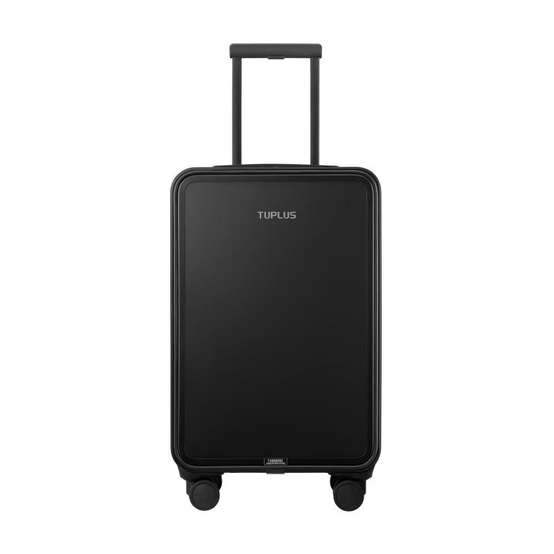 途加TUPLUS 即刻s20英寸前开拉杆箱刹车轮男商务密码旅行箱行李箱皮箱 曜石黑