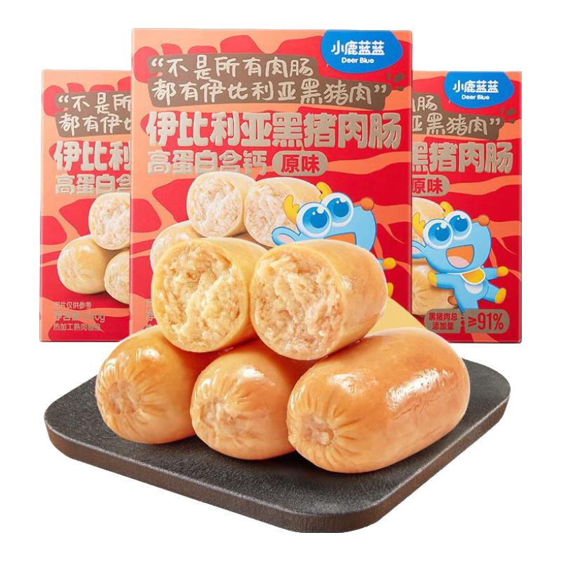 Deer Blue 小鹿蓝蓝 伊比利亚黑猪肉肠 原味 240g