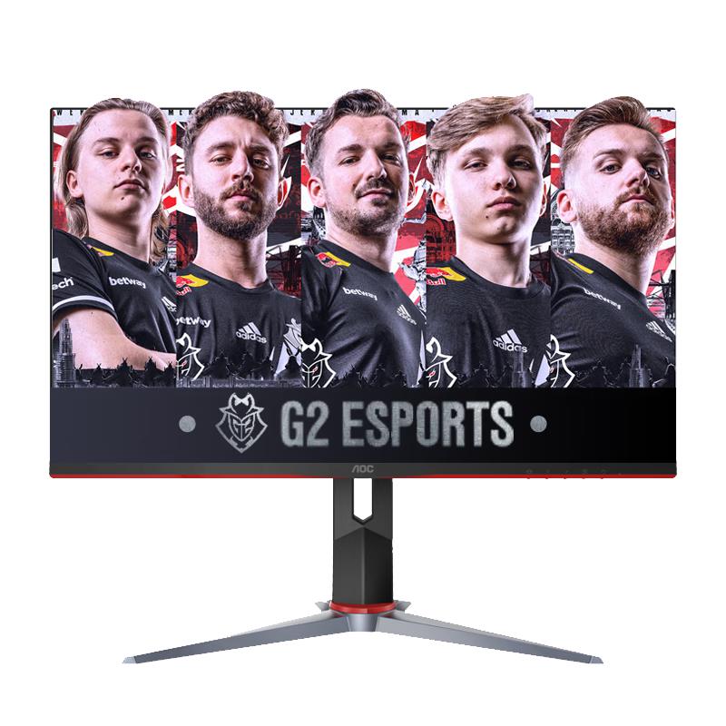 AOC 宙斯盾系列 24G4 23.8英寸 IPS FreeSync 显示器（1920×1080、180Hz、93%DCI-P3、HDR10）