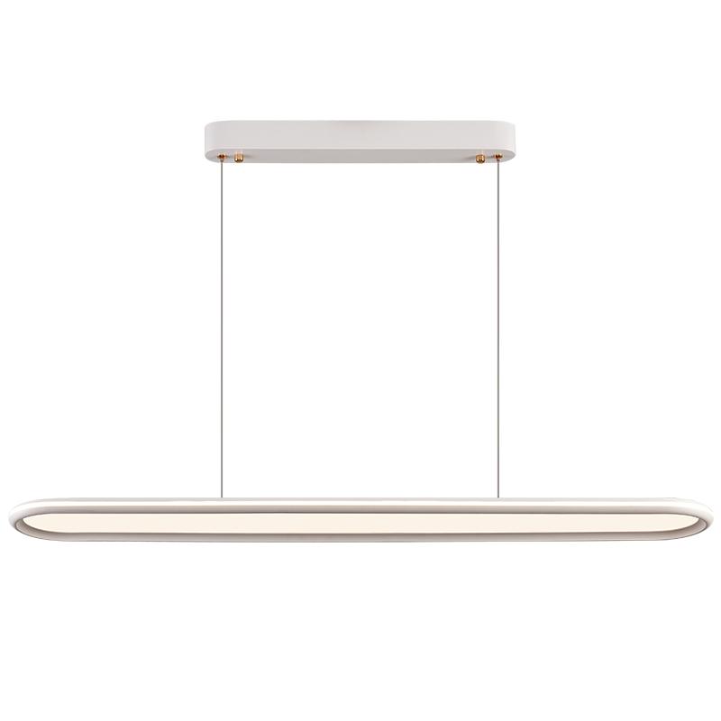 三雄极光全光谱防蓝光吊灯现代简约超薄护眼一字长条餐厅书房灯具