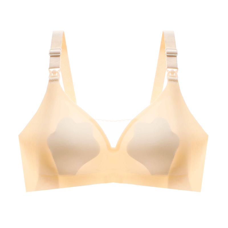【前搭扣哺乳文胸】薄款产后承托防下垂胸罩无钢圈孕期喂奶内衣女