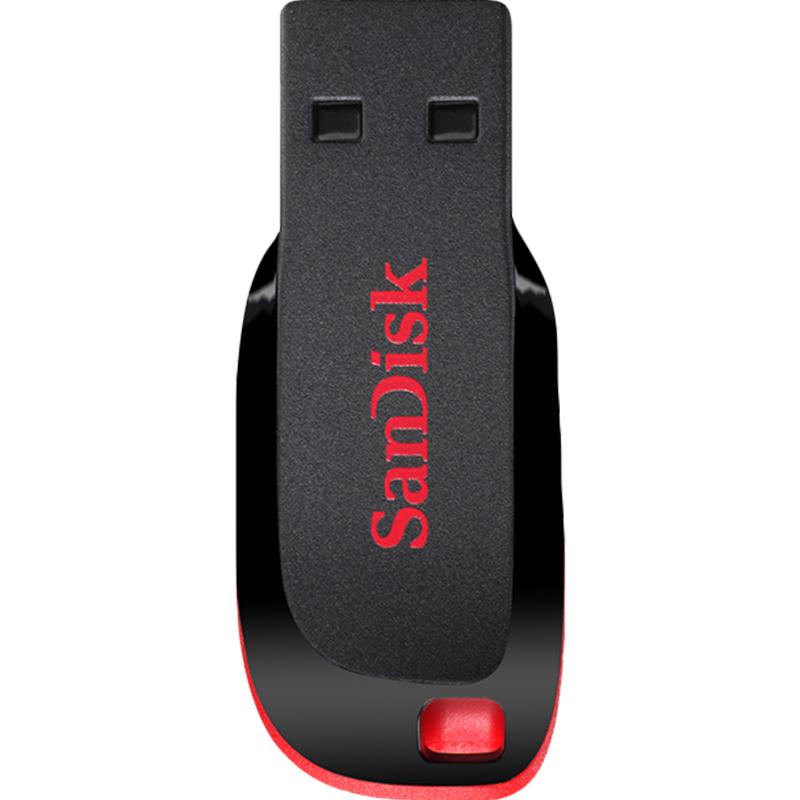 闪迪 Sandisk  酷系列 酷刃 CZ50 USB 2.0 U盘 黑红 64GB USB-A
