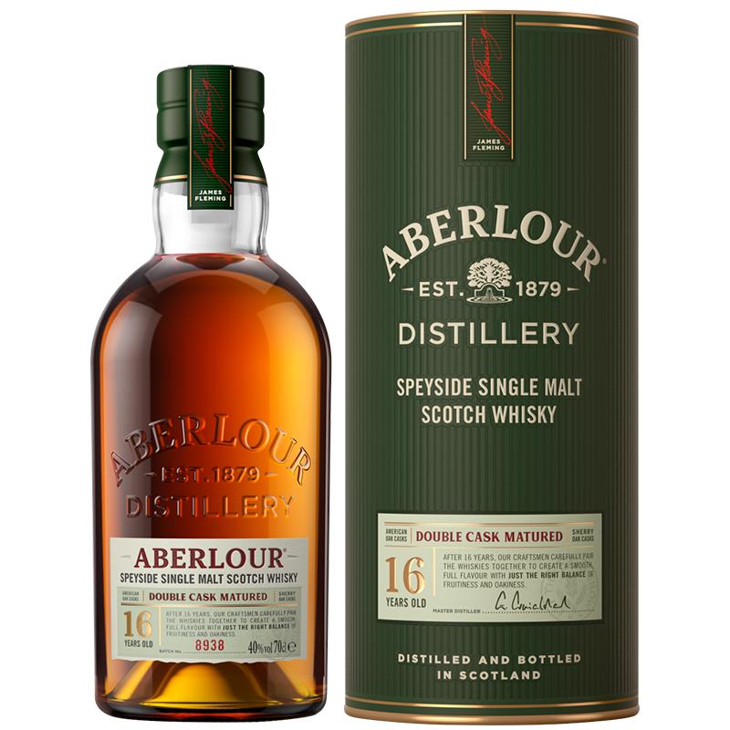 Aberlour 亚伯乐 双桶陈酿 16年 单一麦芽 苏格兰威士忌 40%vol 700ml 礼盒装