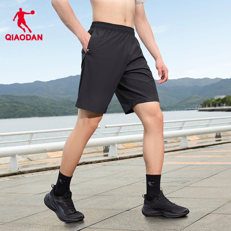 乔丹梭织速干短裤男士短袖T恤透气夏季运动透气五分裤男吸湿