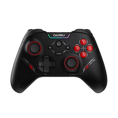达尔优H100轻量化手柄类Xbox布局Steam 原神双人成行黑神话悟空地平线switch电脑云电视亲子游戏无线手柄 气透黑（三模RGB）超轻伞绳线