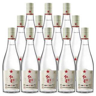 红星 二锅头 纯粮兼香5 兼香型白酒 42度 500ml*12瓶 整箱装