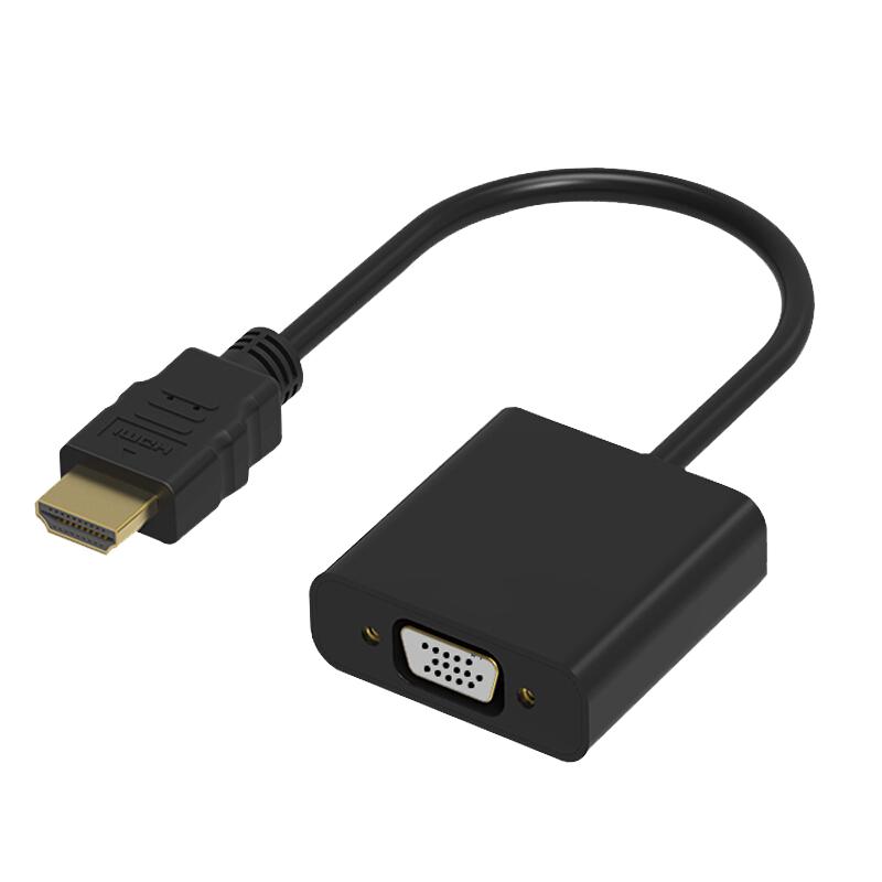 悟印像 V19 HDMI转VGA线转换器 黑色
