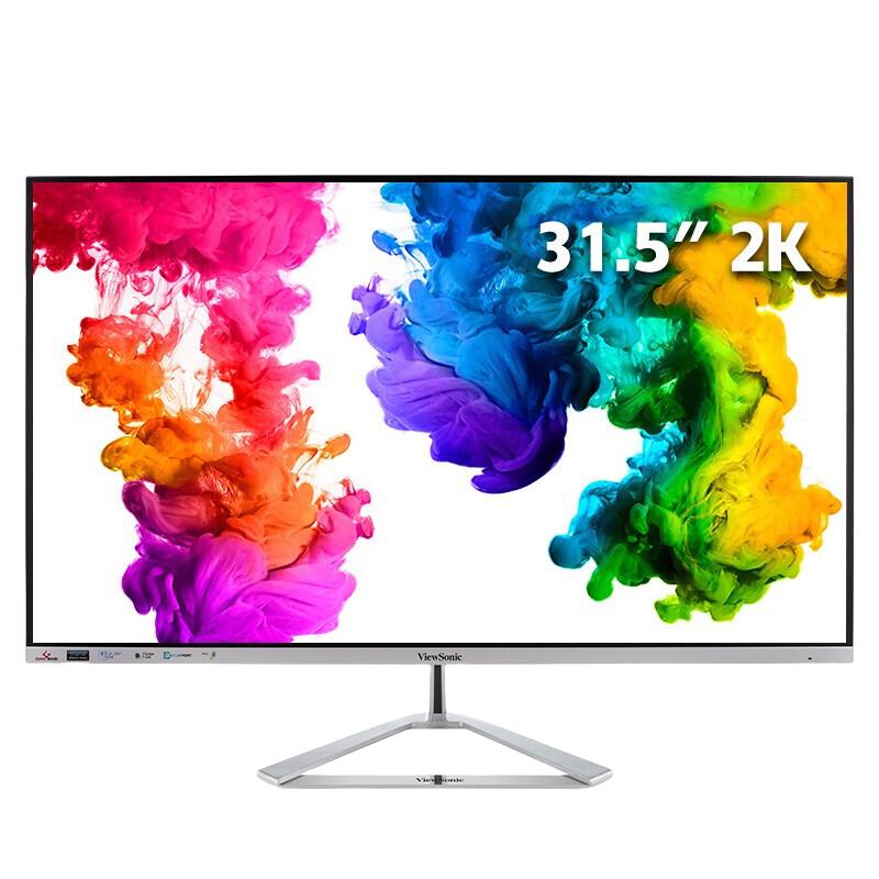 ViewSonic 优派 VX3276-2K-HD-3 31.5英寸 IPS 显示器（2560×1440、75Hz）