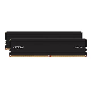 Crucial 英睿达 Crucial Pro系列 DDR5 5600MHz 台式机内存 马甲条 黑色 32GB 16GBx2 CP2K16G56C46U5