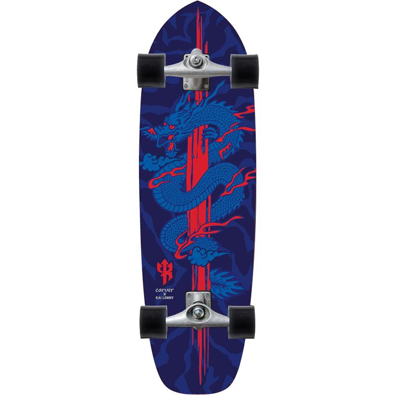 Carver陆地冲浪板 龙年「龙板」美国品牌33英寸刷街板专业陆冲路冲板男 33英寸 CX桥 PU支架款