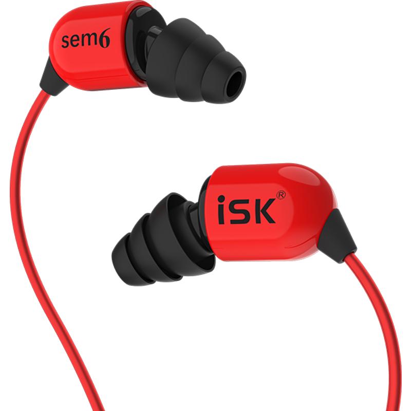 iSK 声科 SEM6 入耳式监听耳机 红色
