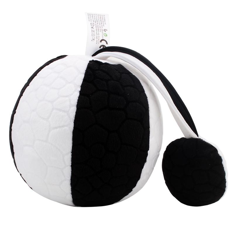 jollybaby婴儿视力追视球训练宝宝手抓球触觉感知球类玩具黑白色视觉刺激球