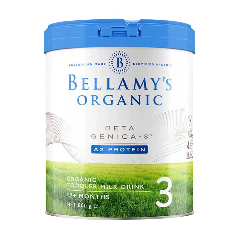 BELLAMY'S 贝拉米 A2系列 白金版 有机幼儿奶粉 澳版 3段 800g