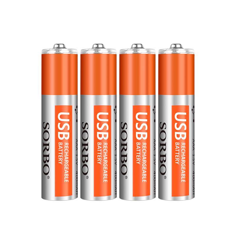 Sorbo 硕而博 SB-2131-4 7号USB充电电池 1.5V 400mAh 4粒装