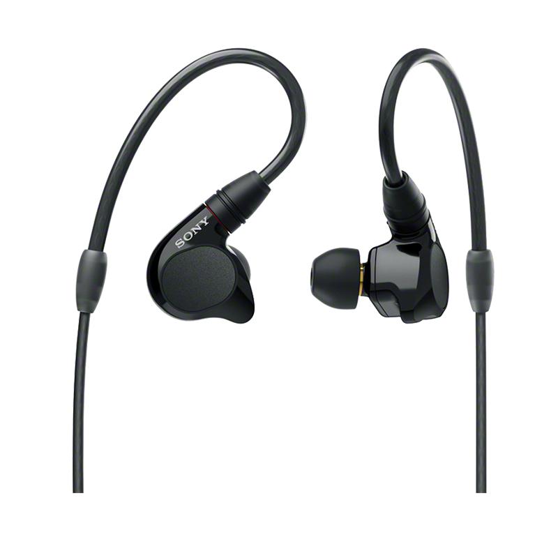 SONY 索尼 IER-M7 入耳式挂耳式动圈有线耳机 黑色 4.4mm平衡