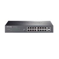 TP-LINK 普联 16口千兆POE+2千兆上联交换机 监控网络集线分线分流器 TL-SG1218P