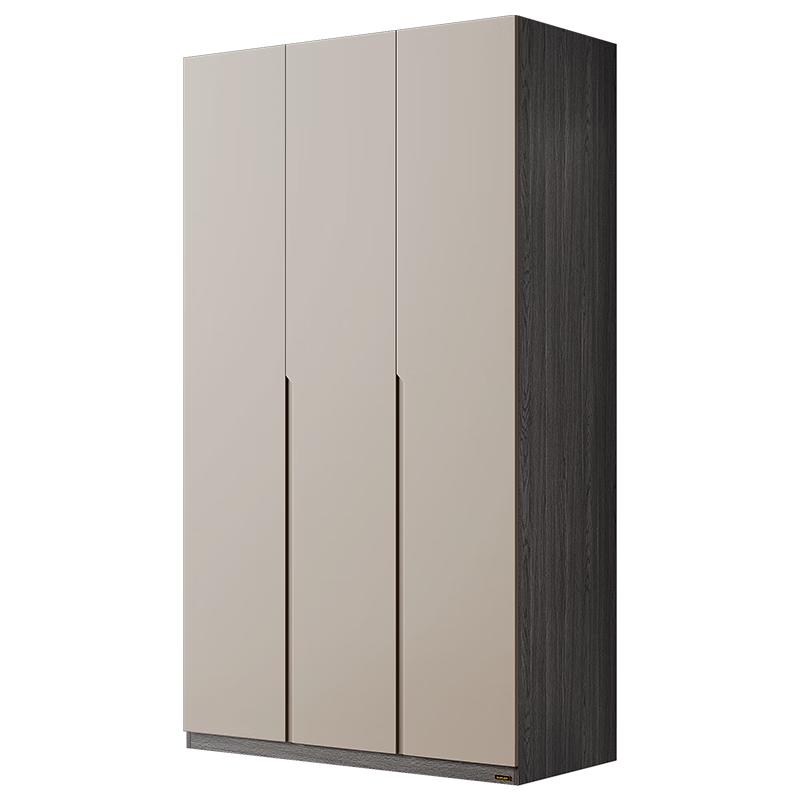 全友家居 衣柜卧室极简风模块化收纳智能感应灯平开门储物柜子DG10010 三门衣柜