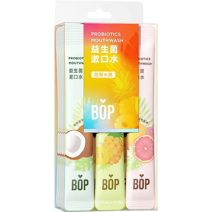  BOP/波普专研 便携 益生菌漱口水  热带水果风味 15条