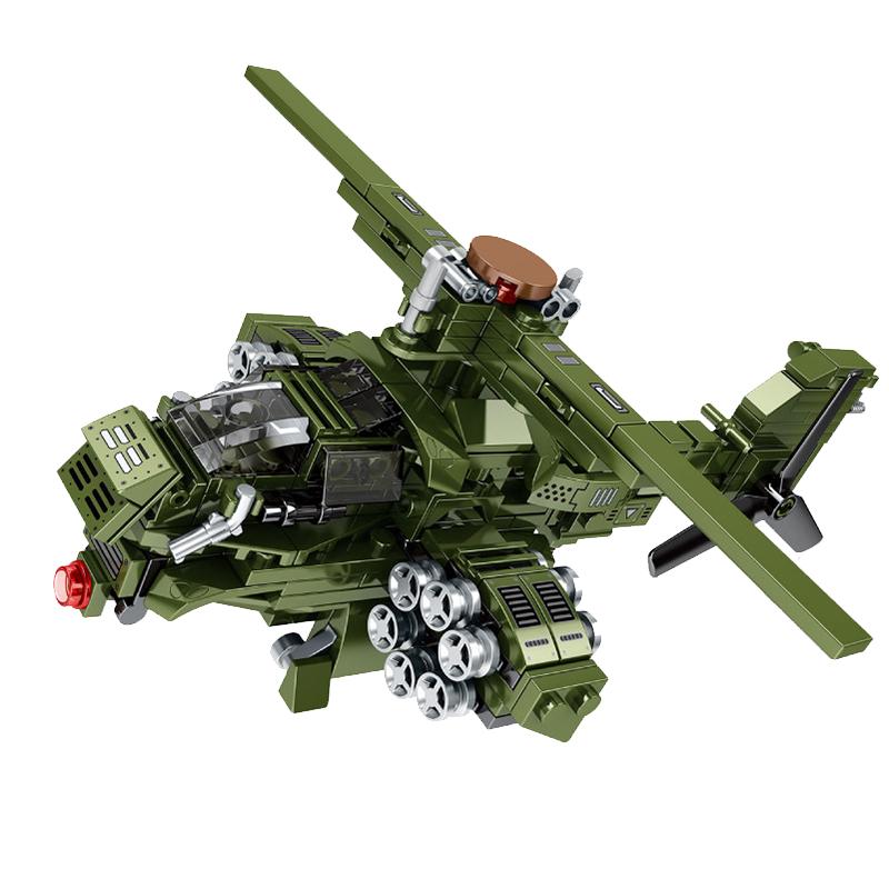 JIAZHI BLOCK 加致积木 1633 10合1武装直升机