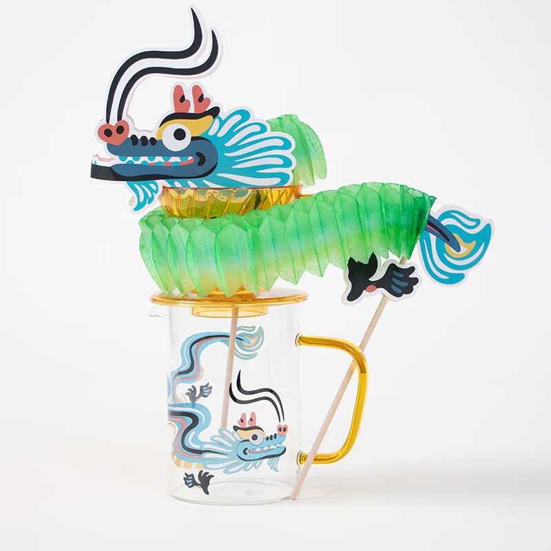 HARIO&MASADA联名2024龙年手冲套装玻璃杯分享壶V60滤杯便携式滤杯 1-2人份龙年手冲套装