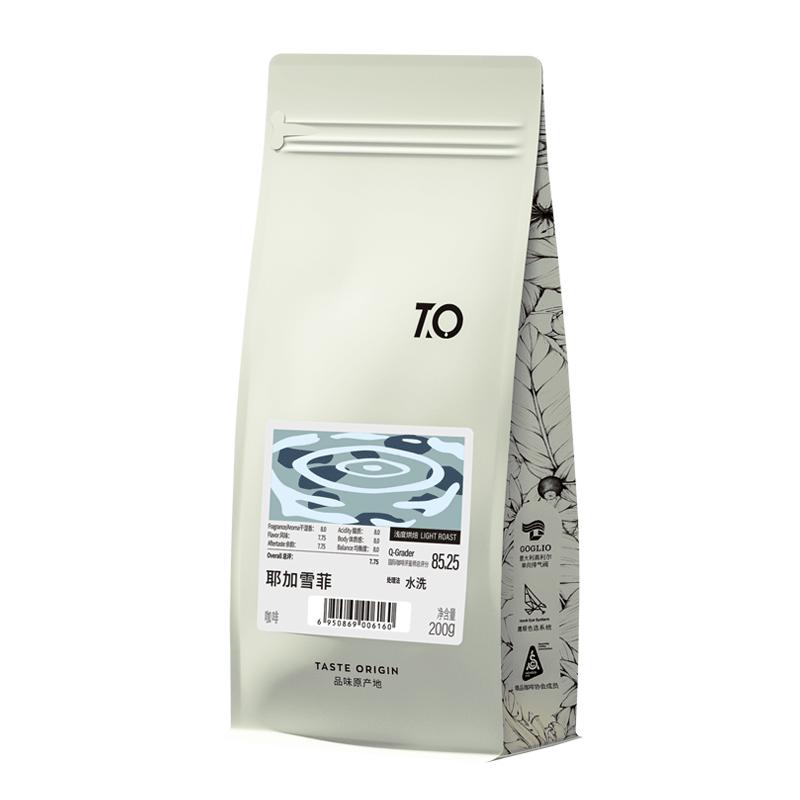 TO 埃塞俄比亚 耶加雪菲 水洗 轻度烘培 手冲咖啡豆 200g
