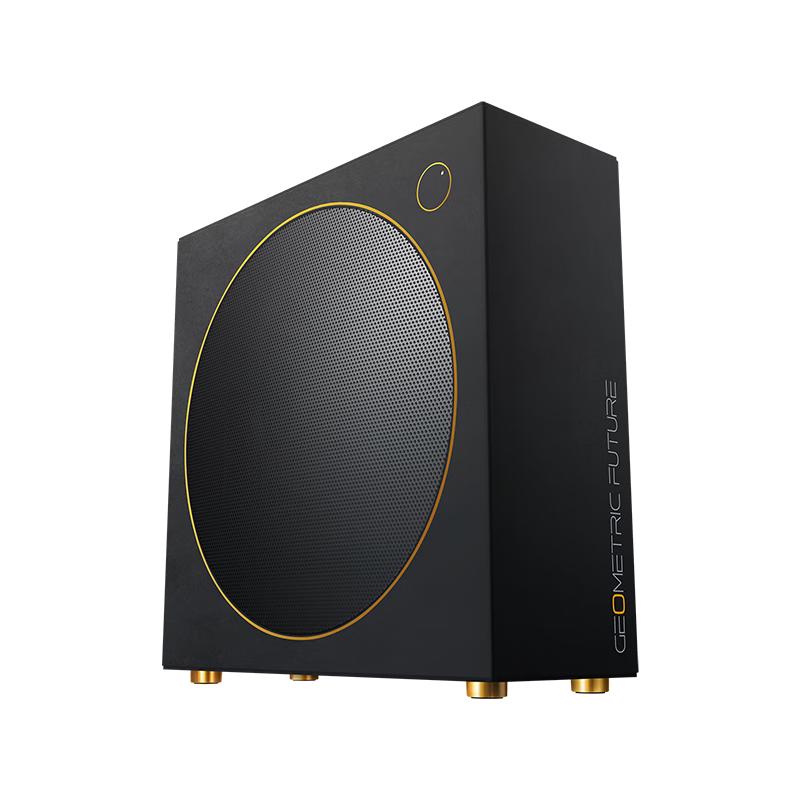 几何未来（GeometricFuture）Model0 弗朗明哥 mini电脑机箱 黑色 可折叠（支持ITX电脑机箱/带200W电源/不支持显卡安装）