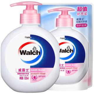 威露士 健康抑菌洗手液 倍护滋润 525ml+补充装250ml