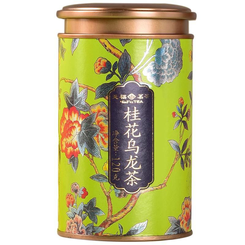 天福茗茶 桂花乌龙茶乌龙茶茶叶 桂花花茶  茶叶