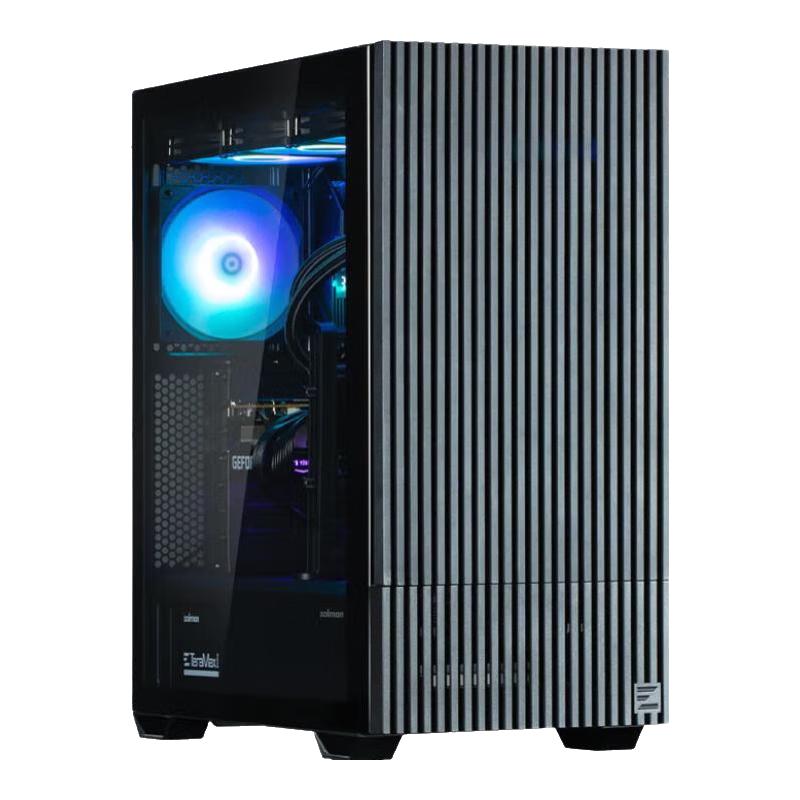 扎曼 ZALMAN思民 电脑机箱 15.6寸高清显示屏 全侧透海景房机箱  支持360水冷/Type-C/支持横/竖装显卡 Z10 DS 机箱