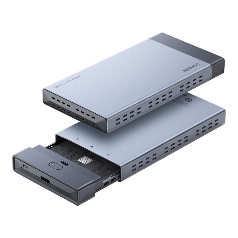UGREEN 绿联 70534 3.5英寸 双盘位 SATA硬盘盒 USB3.1 Type-C