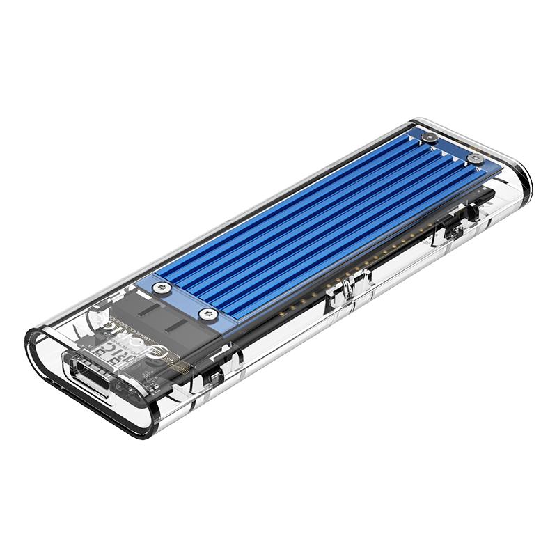 ORICO 奥睿科 TCM2M-C3 NVMe/SATA硬盘盒 USB 3.1 Type-C 2TB 蓝色