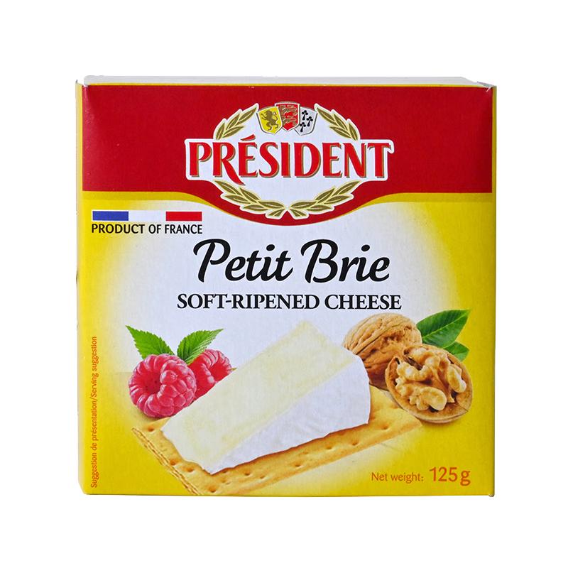 总统 PRÉSIDENT（President）法国进口布里奶酪芝士   原制软质干酪配红酒即食芝士