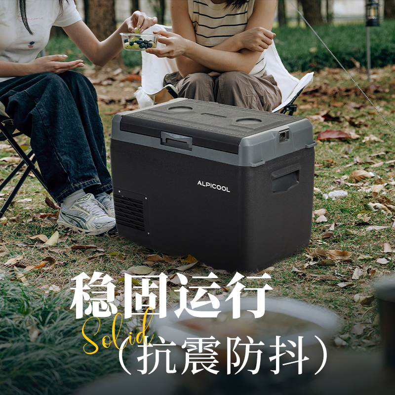 2025冰虎车载冰箱黑曜石智能APP控制冷藏冷冻两用大货车冰柜