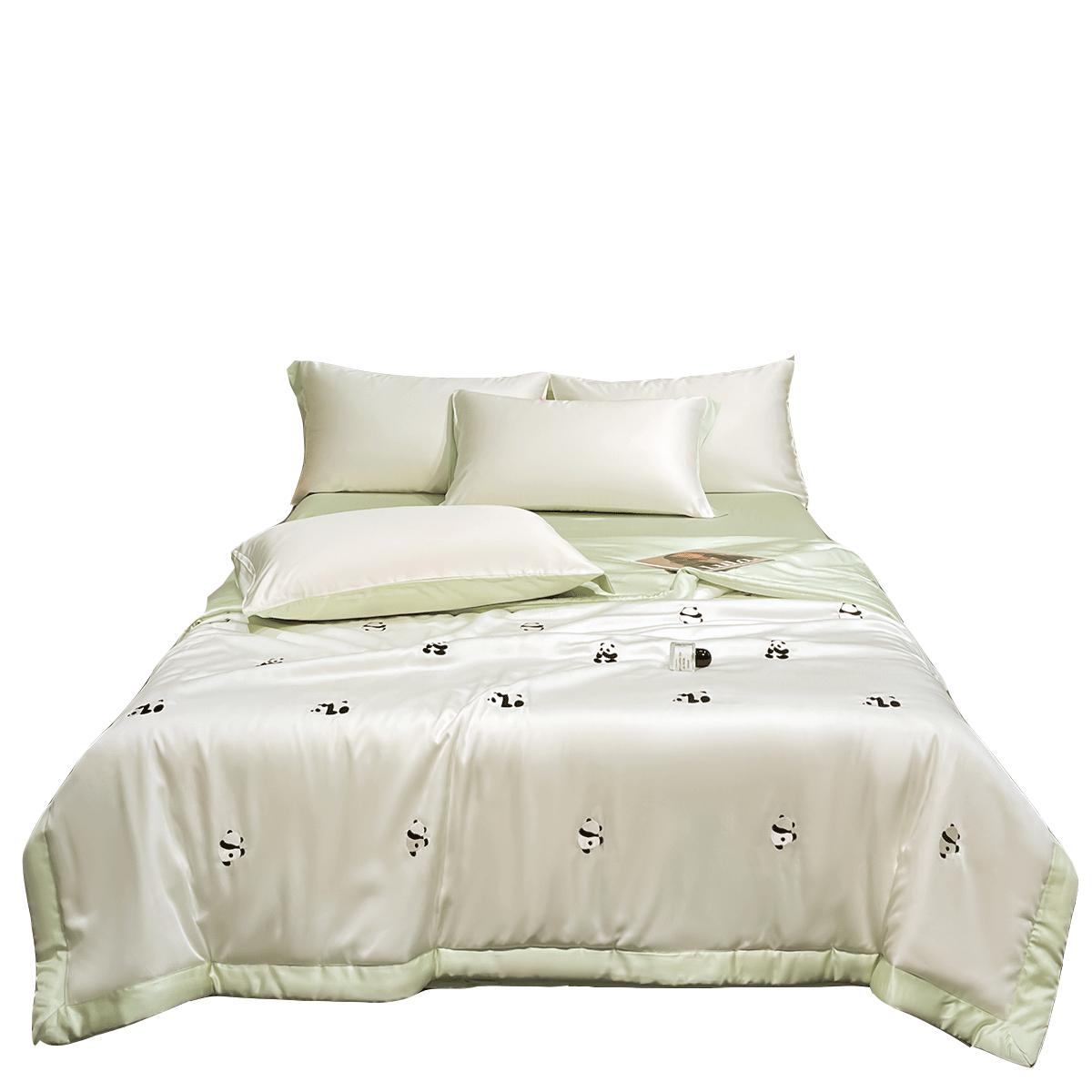 夏季轻奢高级感水洗冰丝夏凉被宿舍单双人薄被子可机洗空调被