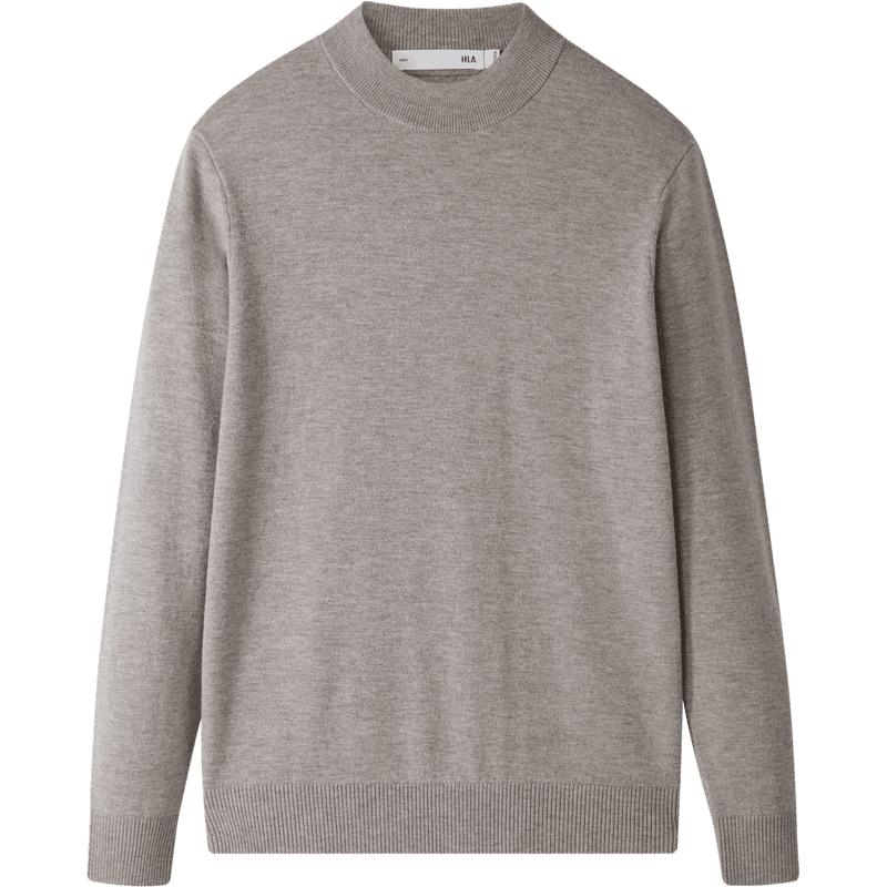 【美利奴纯羊毛】春秋轻商务纯色基础款打底男士长袖羊毛衫