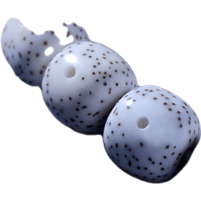 彩荷海南原生态未脱脂星月菩提手串单圈老型桶珠男女原籽佛珠毕业级 精挑级9*8mm