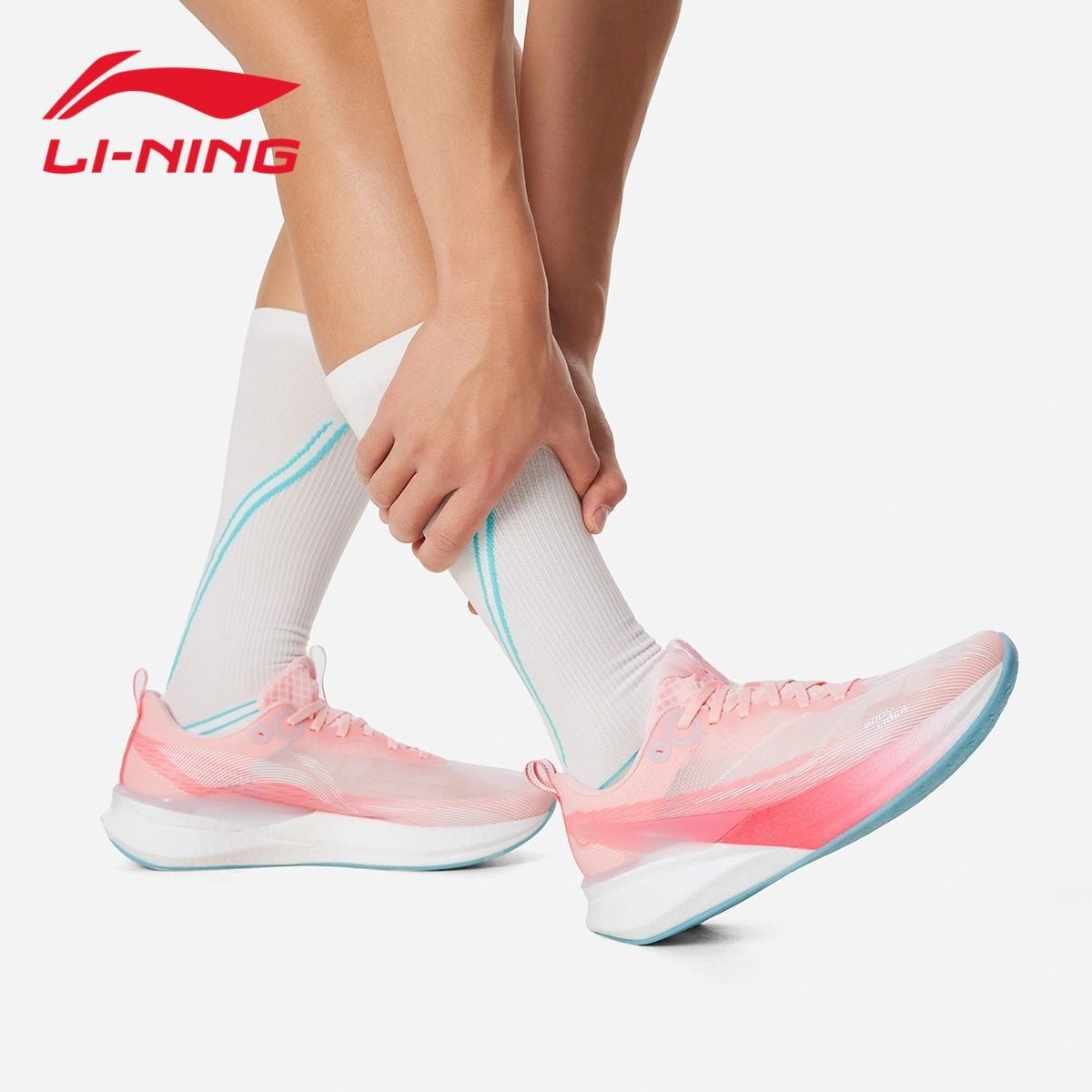 李宁 LI-NING跑鞋男鞋2025赤兔8PRO䨻减震透气回弹竞速跑步鞋