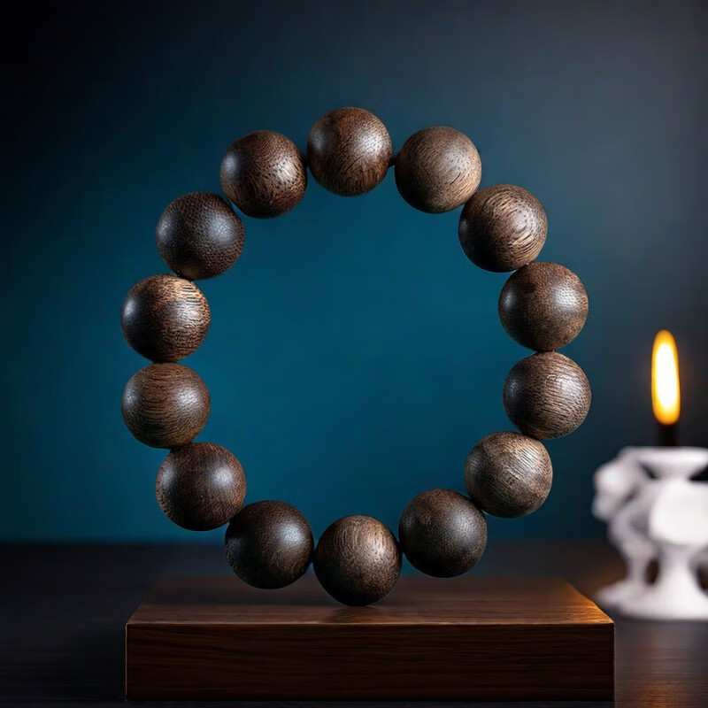 耕鸿缅甸奇楠沉香手串沉水级沉香佛珠16mm男女款手链文玩收藏 缅甸沉香16mm