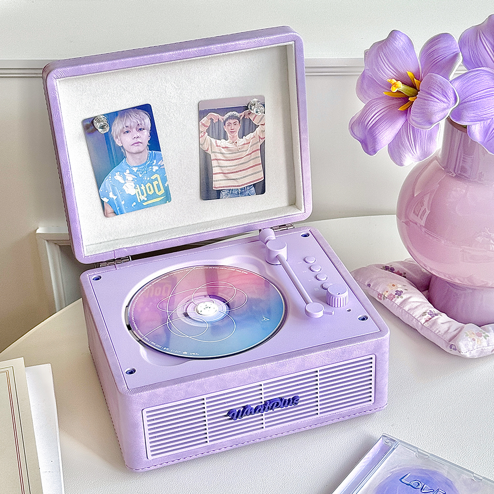 WhatPlus问加C300CD机蓝牙音响播放器留声机一体播放器