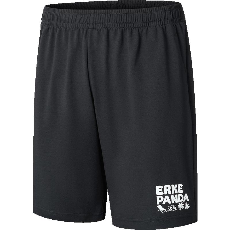 鸿星尔克运动针织短裤男夏季男士宽松运动裤男生透气裤子男裤