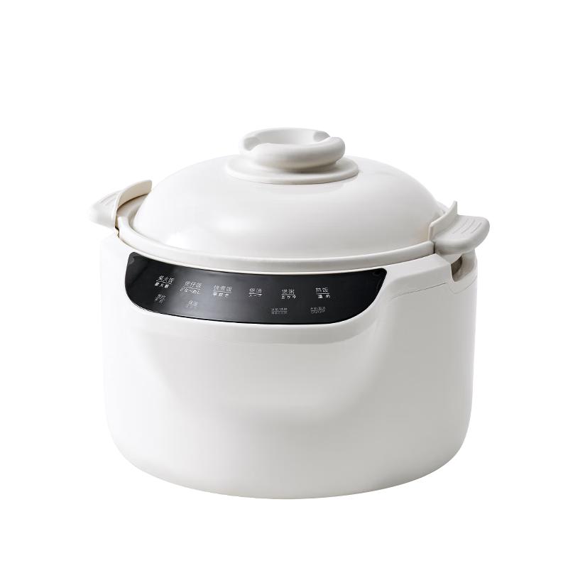 olayks立时 陶瓷内胆电饭煲2-5人真土锅0涂层电饭锅家用智能柴火饭煲仔饭煲汤防溢无涂层3L