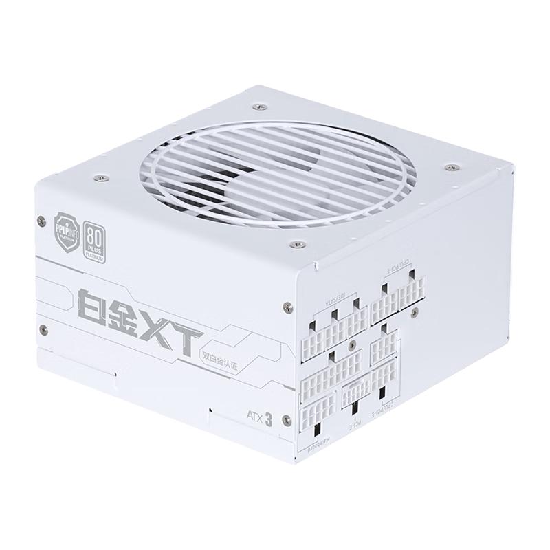 先马（SAMA）白金XT1000W 白色ATX3电脑电源 80PLUS/PPLP双白金认证/12V-2x6/台系大电容/压纹线/稳压5090D显卡
