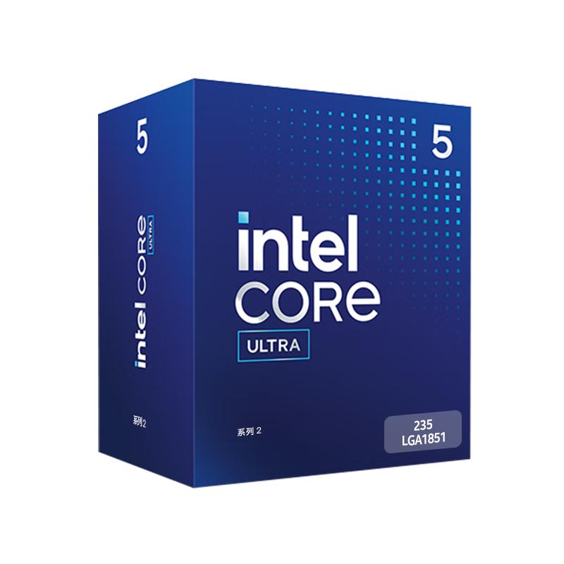 英特尔（Intel）酷睿 Ultra 5 235 台式机处理器 14核14线程 睿频至高可达5.0Ghz 盒装CPU 畅玩黑神话悟空