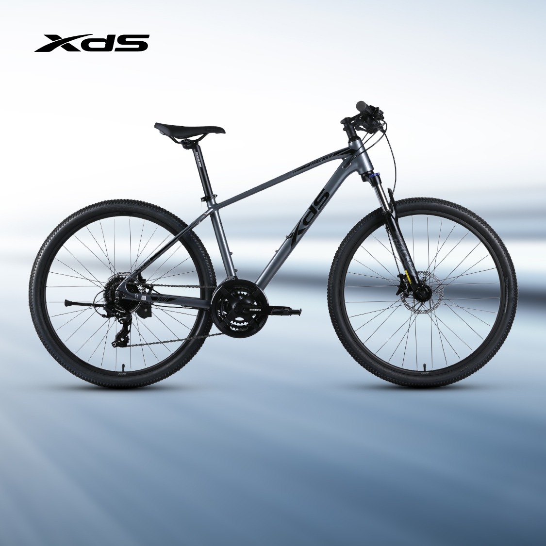 喜德盛铝合金山地车黑客700男女学生24速油刹单车