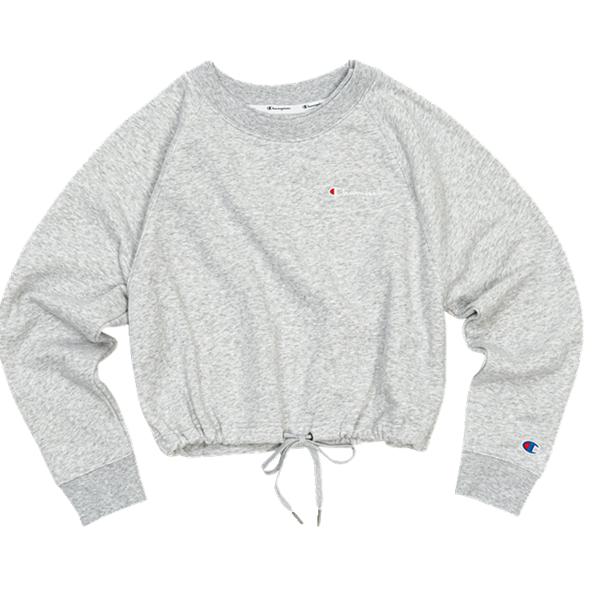 Champion【品牌】 春季女式草写小logo圆领卫衣Winning系列