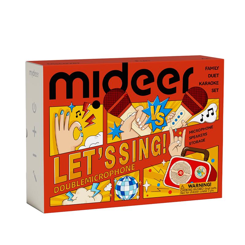 弥鹿（MiDeer）儿童音响一体唱歌机蓝牙变声小话筒唱听小主箱(双麦麦克风)
