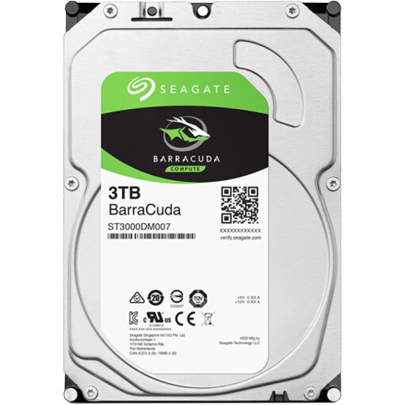 SEAGATE 希捷 酷鱼BarraCuda系列 3.5英寸台式机硬盘 4TB (SMR、5400rpm、256MB) ST4000DM004